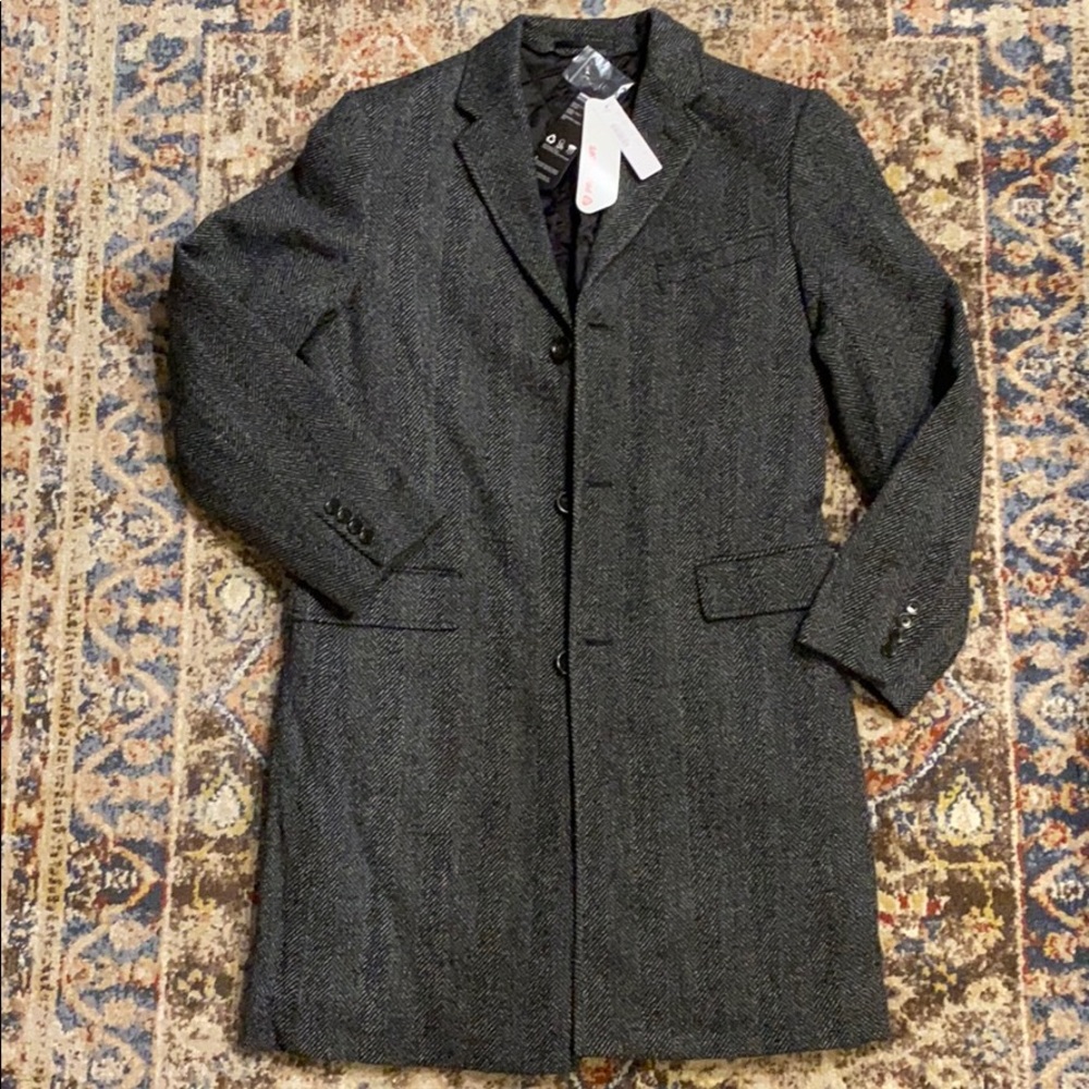 JCrew Ludlow Herringbone topcoat NWT